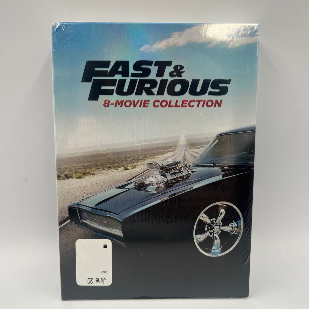 New Sealed Fast & Furious 8-Movie Collection DVD Box Set Vin Diesel Paul Walker